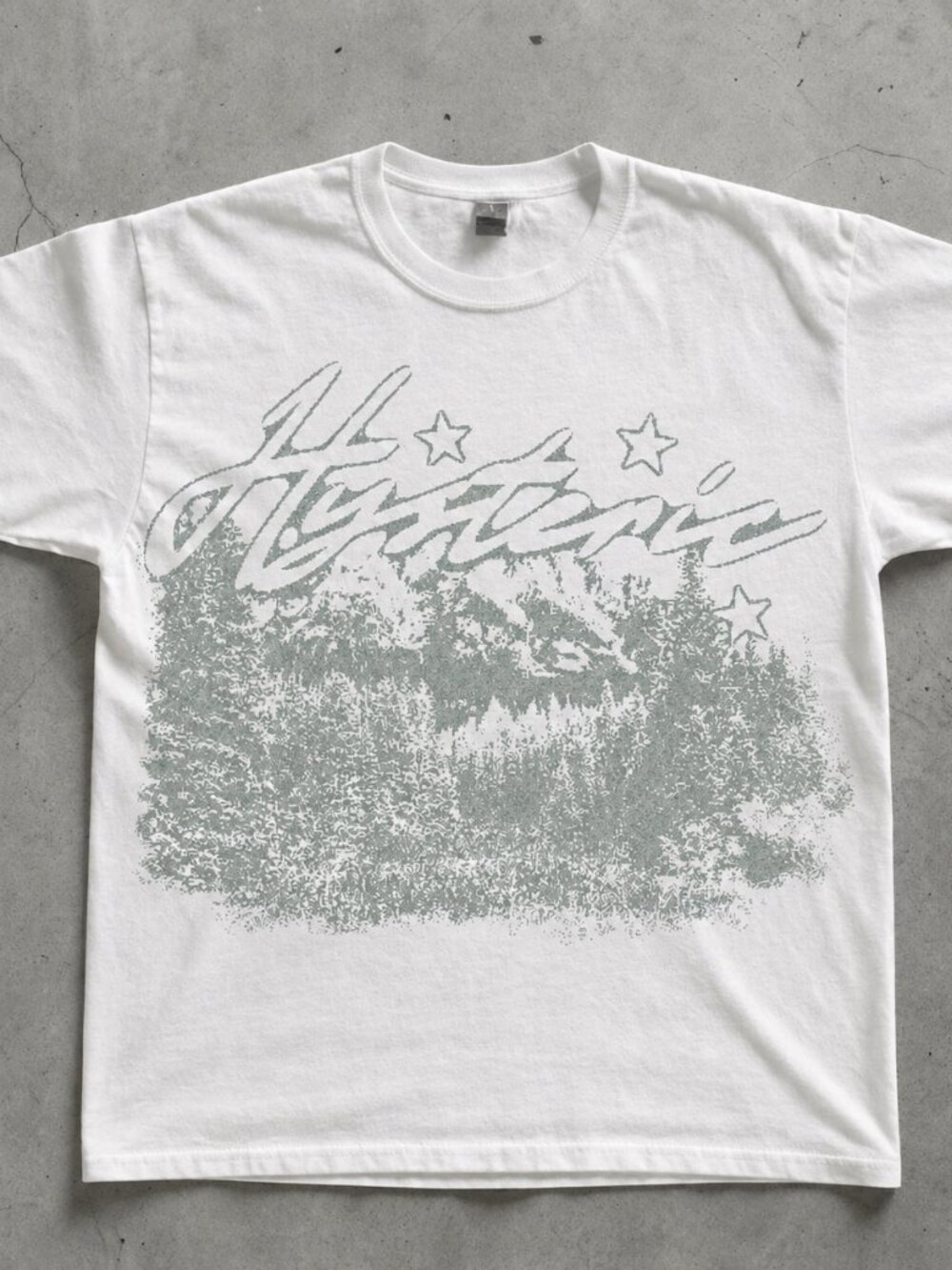 Gildan white Mountain Graphic T-shirt